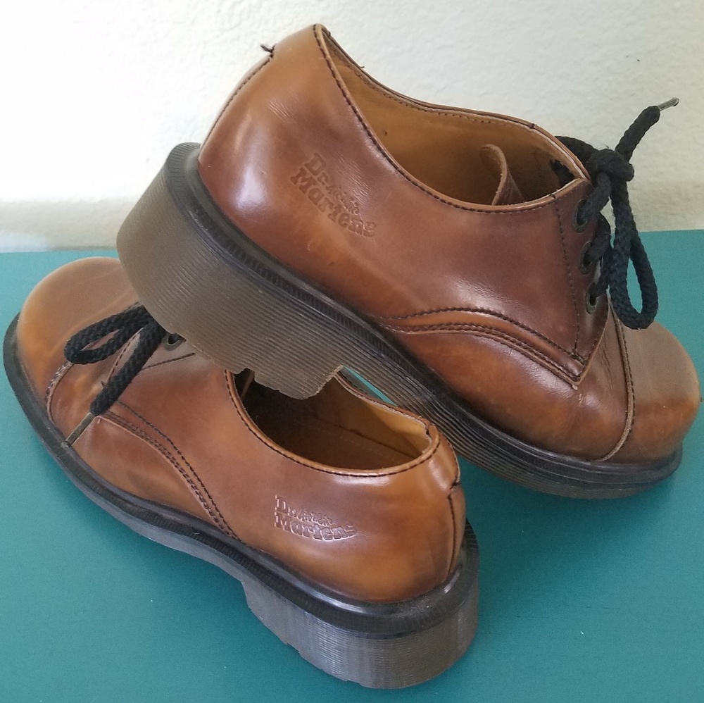 Vintage brown Doc Martens chunky heel